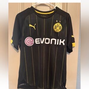 2015-16 Puma BVB BORUSSIA DORTMUND Soccer Football Team Away Jersey Kit Men's S